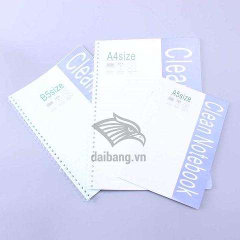 Vở viết phòng sạch, Sổ lò xo phòng sạch A4, A5, A6 Clean Notebook chống tĩnh điện