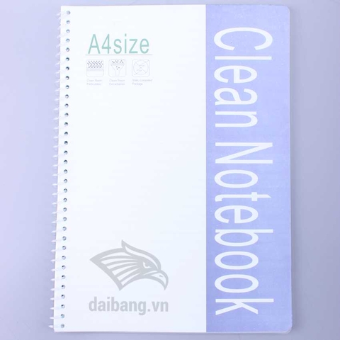 Vở viết phòng sạch, Sổ lò xo phòng sạch A4, A5, A6 Clean Notebook chống tĩnh điện