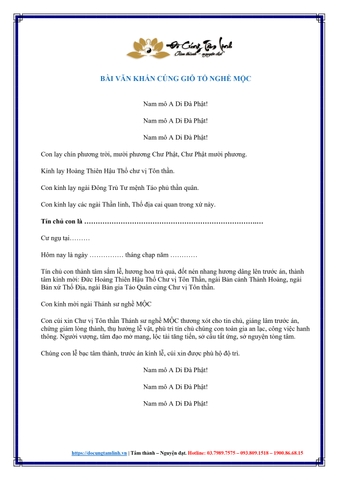 Bài Văn Khấn Giỗ Tổ Nghề Mộc