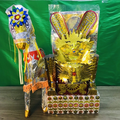 [VÀNG MÃ] Combo Ngựa ngũ sắc cúng động thổ, khai trương, lễ...
