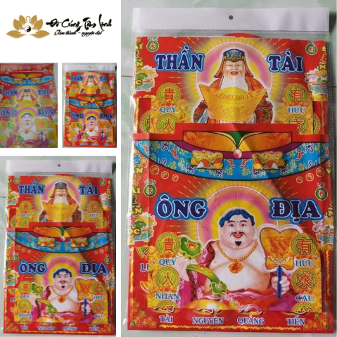 Bộ giấy cúng Thần Tài - Thổ Địa (đầy đủ)