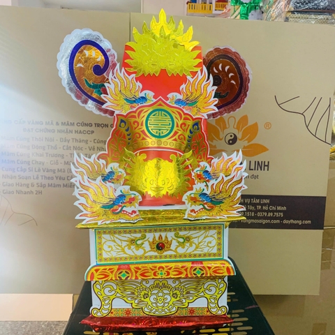 [VÀNG MÃ] Bộ Mũ Nam Tào Bắc Đẩu Tai Ngang (Cặp)