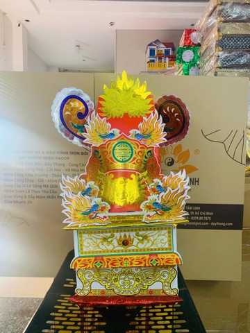 [VÀNG MÃ] Bộ Mũ Nam Tào Bắc Đẩu Tai Ngang (Cặp)