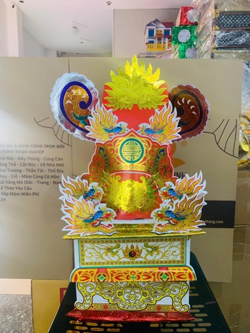 [VÀNG MÃ] Bộ Mũ Nam Tào Bắc Đẩu Tai Ngang (Cặp)