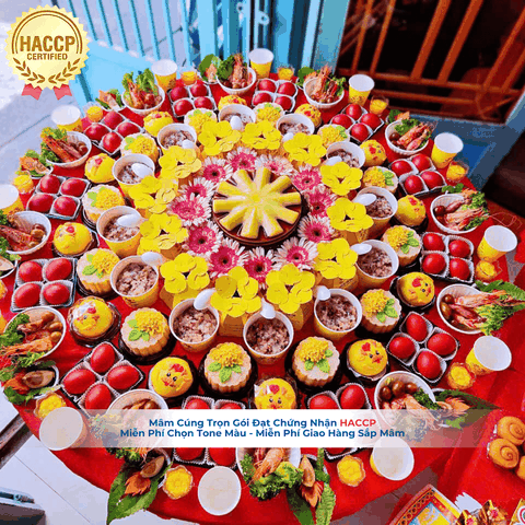 Mâm cúng đầy tháng (phiên bản người Hoa theo yêu cầu)