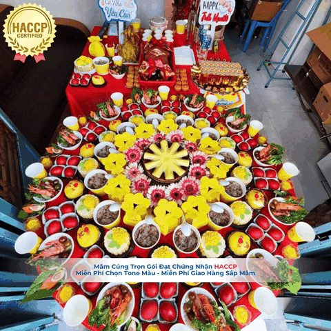 Mâm cúng đầy tháng (phiên bản người Hoa theo yêu cầu)