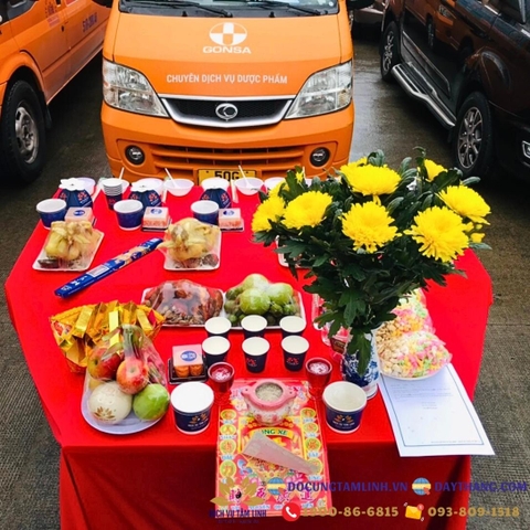 Mâm Cúng Đội Xe, Đoàn Xe Công Ty