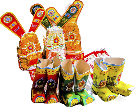 Bộ mũ quan vàng mã cúng ông Táo (Bộ)