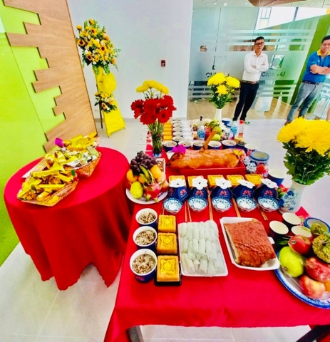 Mâm cúng giỗ tổ nghề May Luxury