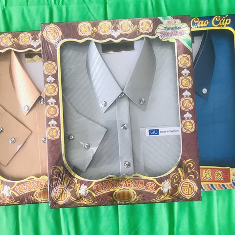 Bộ áo Sơ mi Nam vàng mã cao cấp