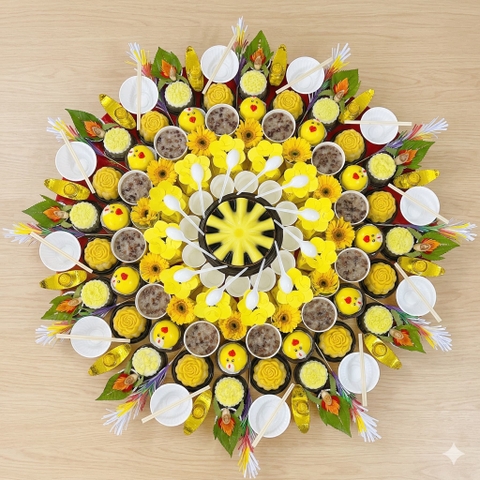 Mâm Cúng Đầy Tháng Bé Trai Trọn Gói