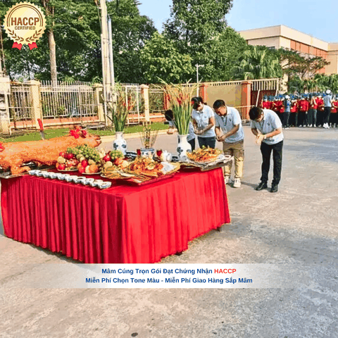 Mâm cúng giỗ tổ nghề May Luxury