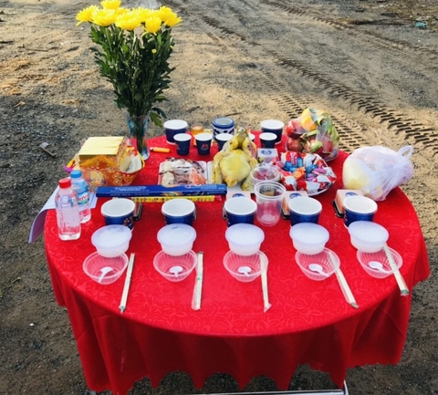 Mâm Cúng Động Thổ Cơ Bản