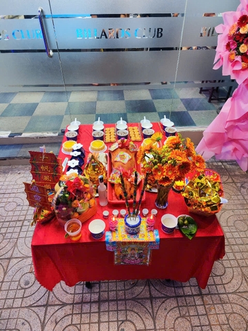 Mâm Cúng Khai Trương Đầy Đủ