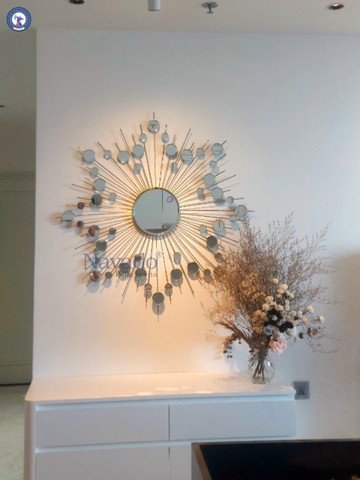 Modern wall art mirror Hebes