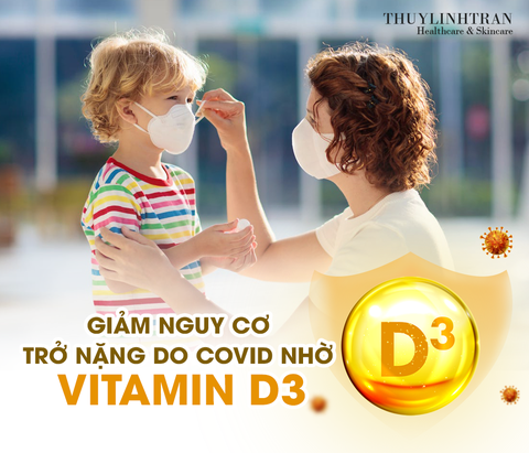 GIẢM NGUY CƠ TRỞ NẶNG DO COVID NHỜ VITAMIN D3