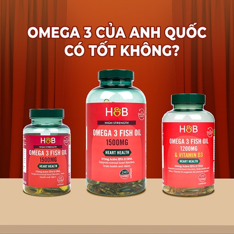 Omega 3 của Anh Quốc có tốt không? Một số sản phẩm đáng chú ý