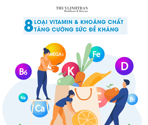 8 loại vitamin & khoáng chất tăng cường sức đề kháng