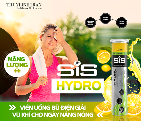 Viên sủi điện giải Sis Hydro - Vũ khí cho ngày nắng nóng