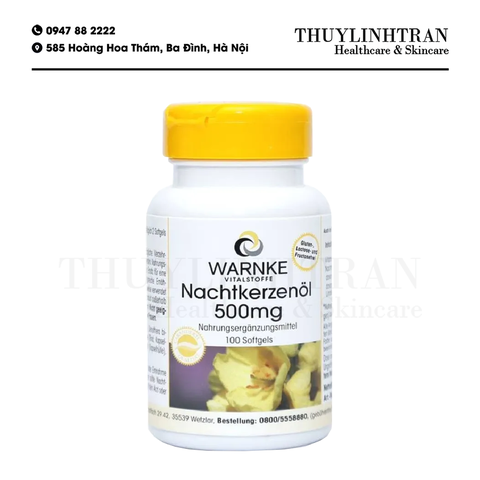 WARNKE Nachtkerzenol 500mg 100v - Dầu hoa Anh Thảo