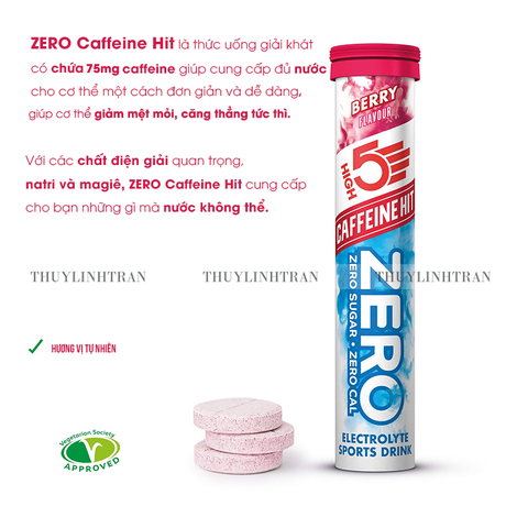 HIGHFIVE Caffeine Hit 20 viên