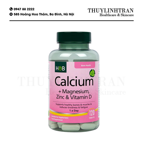 H&B Calcium + Magnesium, ZinC & Vit D3