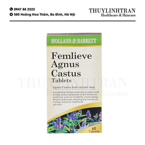 H&B Femlieve Agnus Castus 4mg 60 Tablets