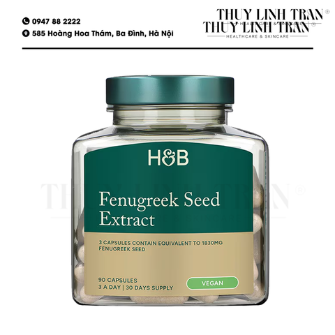 H&B Fenugreek 1830mg 90v