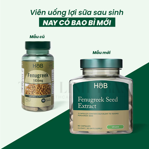 H&B Fenugreek 1830mg 90v
