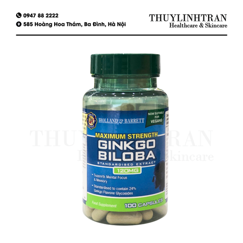 H&B Ginkgo Biloba 120mg 100v