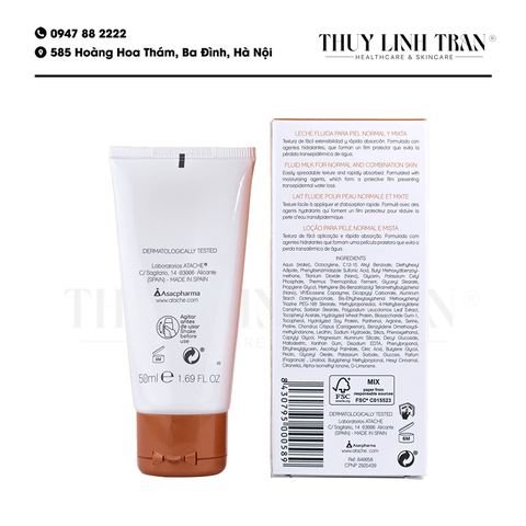 ATACHE Light Fluid SPF 50+ 50ml/Sữa chống nắng đa tác động