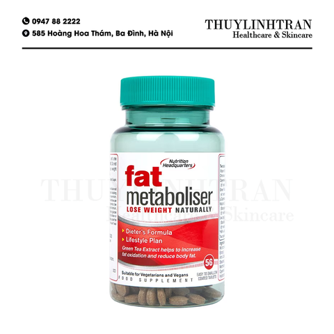 NUTRITION HEADQUARTERS Fat Metaboliser - 56v NEW