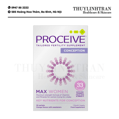 PROCEIVE Max Women Advanced Fertility 30 gói