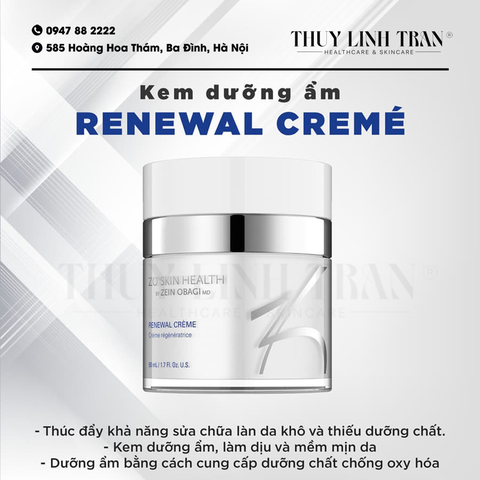 ZO Renewal Cream 50ml/Kem dưỡng ẩm cho da dầu, mụn