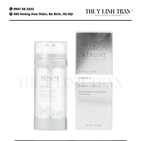 ATACHE Serum 2 Retinol + CoQ10 30ml/Serum điều trị chống lão hóa chuyên sâu