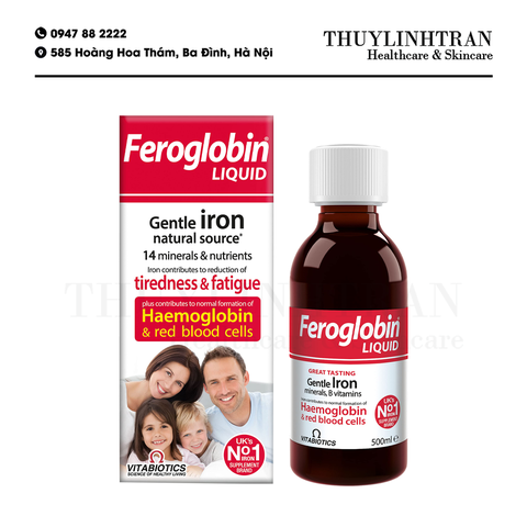 VITA Feroglobin Liquid Gentle Iron 500ml/Sắt nước hữu cơ