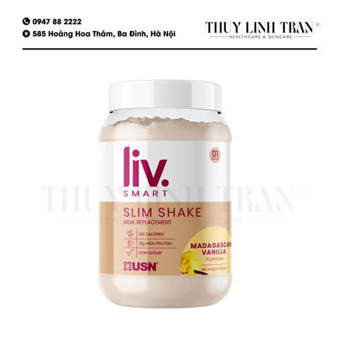 USN Liv Smart Slim Shake 550gr/Bữa ăn thay thế khoa học