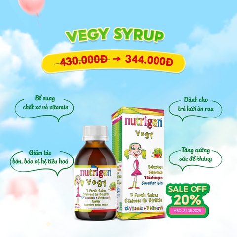 NUTRIGEN Vegy Syrup for Infant older than 12 months, 200ml