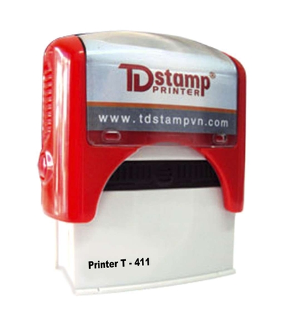 Dấu TD Stamp T-411 (22 mm x 58 mm) - Dấu lật tự động