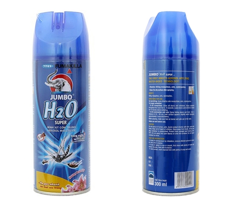 Bình xịt côn trùng Jumbo H20 hương Hoa lily chai 300ml