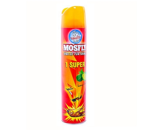 Bình xịt côn trùng Mosfly 1 Super hương Chanh chai 600ml