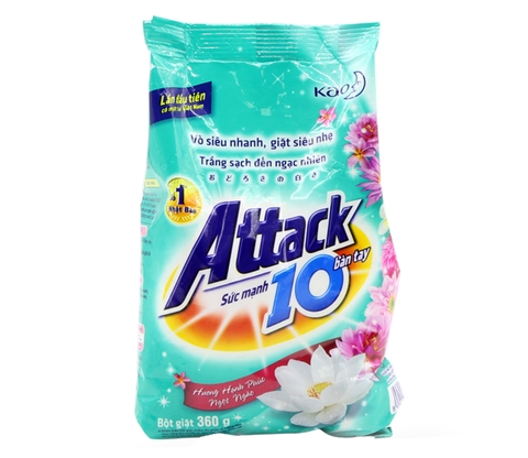 Bột giặt Attack hương Hạnh phúc ngọt ngào 360g