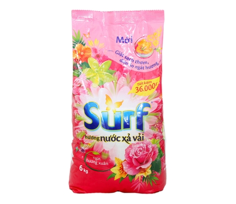Bột giặt Surf hương Nước xả vải 6kg