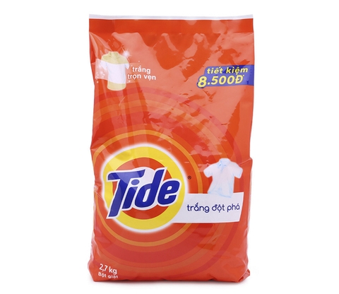 Bột giặt Tide Trắng đột phá 2,7kg