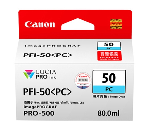 Mực Canon PRO-500 (PFI 50PC) Cyan