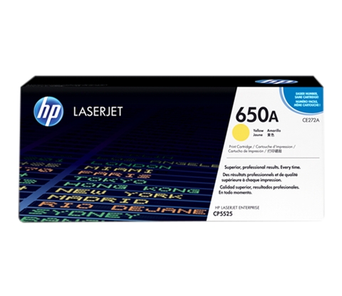 Mực in HP 650A (CE272A) Yellow - Mực in Laser màu