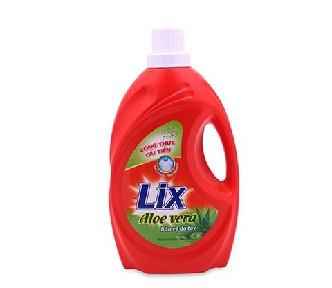 Nước giặt Lix Aloe Vera Bảo vệ da tay can 4kg
