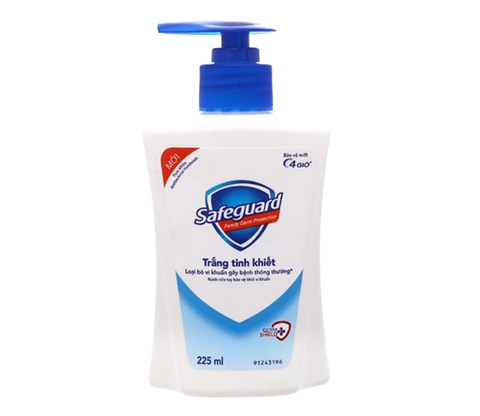 Nước rửa tay Safeguard Trắng tinh khiết chai 225ml