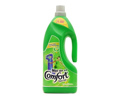 Nước xả vải Comfort Đậm đặc 1 lần xả hương Gió xuân chai 1,8lít