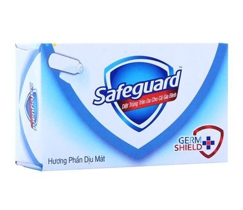 Xà bông cục Safeguard hương Phấn dịu mát hộp 135g